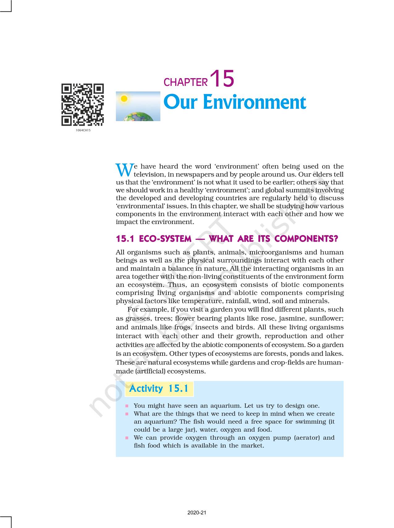 assignment on our environment class 10